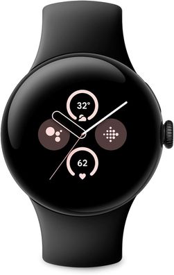 Google Pixel Watch 2 LTE 41mm Smartwatch Schwarz Matte Black Obsidian