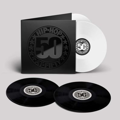 Various Artists: Hip-Hop At Fifty (50 Jahre Hip-Hop) (Black + White Vinyl)