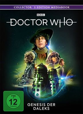 Doctor Who - 4ter Doktor (BR + DVD) Genesis d. Daleks LTD. - ltd. Mediabook, 3Disc