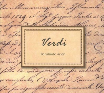Giuseppe Verdi (1813-1901): Berühmte Arien - - (CD / B)