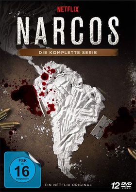 NARCOS - Kompl. Serie (DVD) Staffel 1-3 Min: 1500/ DTS-HD5.1/ HD-1080p 9Disc - Polyba