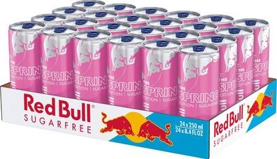 Red Bull Spring Edition 2024 Waldbeere 250 ml Sugar Free EINWEG Pfand 24x250ml