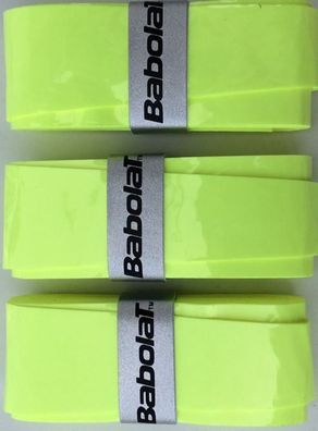 Babolat My Grip Yellow x 3 Griffbändet für Tennis, Badminton und Squash