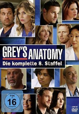Greys Anatomy - Kompl. Staffel #8 (DVD) Repack 6DVDs - Disney - (DVD Video / ...