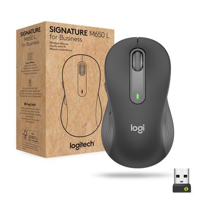 Logitech 910-006274 Logitech Wireless Mouse M650 black for business bulk