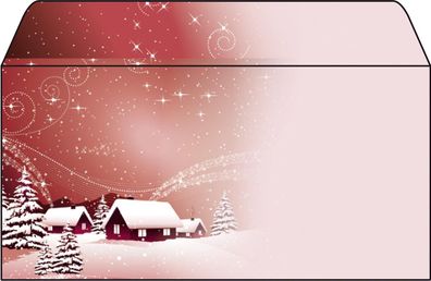 SIGEL DU033 Sigel® Weihnachts-Umschlag "Silent Night" - DIN lang (110x220 mm), 50 ...