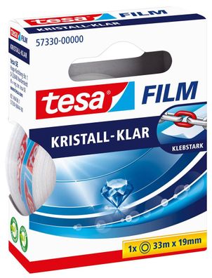 Tesa® 57330-00000-02 Klebefilm kristall-klar - Bandgröße (L x B): 33 m x 19 mm