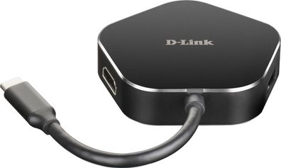 D-Link DUB-M420 D-Link DUB-M420 4-in-1 USB-C Hub mit HDMI/ USB-C (TB3) retail