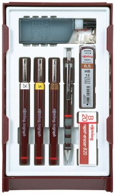 rotring S0699380 Tuschef?ller isograph College Set 0,25 - 0,5 mm