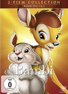 Bambi 1&2 (DVD) DP Disney Classics Doppelpack, Slipcase, 2Disc - Disney BGG0036804