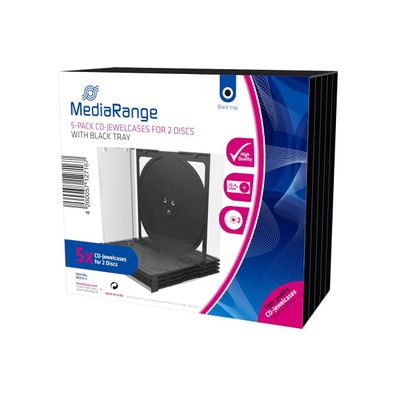 MediaRange BOX31-2 CD Leerbox MediaRange 5pcs Double JewelCase retail