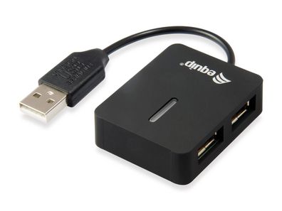 Equip 128952 Equip USB-Hub 4-Port 2.0 ->4x2.0 ohne Netzteil schwarz