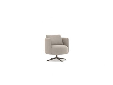 Grau Sessel Wohnzimmer Polstermöbel Luxus Textil Polstersessel Einrichtung
