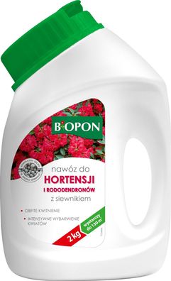 Dünger für Hortensien Mit Handstreuer NPK Blumendünger Blütenreichtum 2KG
