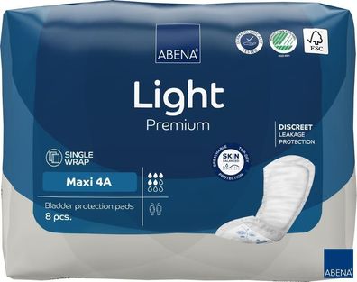 ABENA Light Maxi 4A Inkontinenzeinlagen Für Frauen Männer Premium 8 Stück