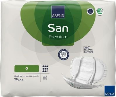 ABENA San Premium 9 Inkontinenzvorlagen Einlagen Für Männer Und Frauen 28 Stück