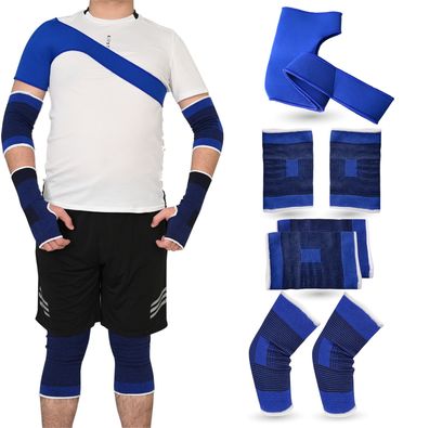 Sportyfits® Bandagen Set 7 Teilig mit Ellenbogen-, Fuß-, Schulter- und Kniebandage