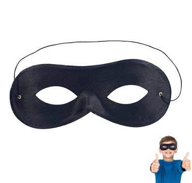 3x Bandit Zorro Einbrecher Augenmaske für Kinder & Erwachsene an Fasching