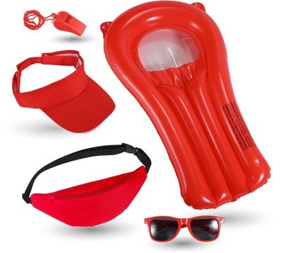 Kostümheld® 5 in 1 Lifeguard Set Baywatch Kostüm Damen und Herren Fasching / Karneval