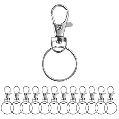 officegurus® 66x Karabiner Schlüsselanhänger - Schlüsselring Set Drehgelenk Key Rings
