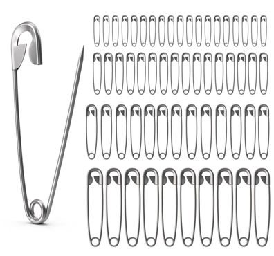 600x Sicherheitsnadeln Safety pins Nadeln Set in div. Größen klein & groß