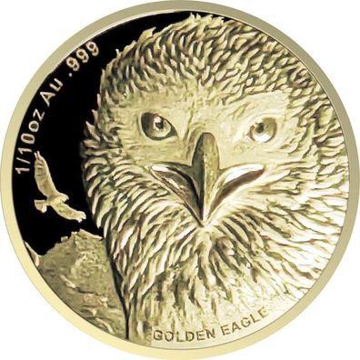 Goldmünze Samoa Golden Eagle 2024 1/10 oz Steinadler Gold 999.9 Prooflike (2.)
