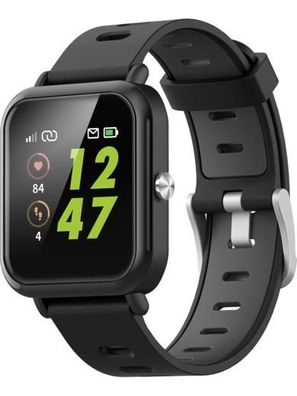 XQISIT Active Smartwatch Fitnesstracker Multifunktionsuhr schwarz