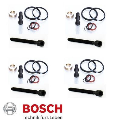 4 x Bosch Dichtungssatz Pumpe Düse Einheit VW Audi inkl. 4x Dehnschraube1,9tdi ...