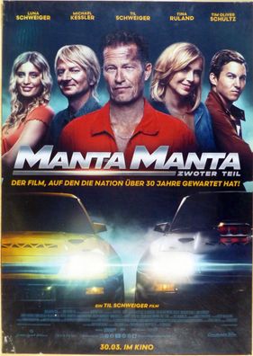 Manta Manta - Zwoter Teil - Orig. Kinoplakat A1-Hauptmotiv- Til Schweiger -Filmposter
