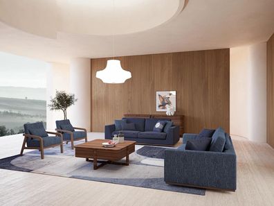 Wohnzimmer Modern Stoffsofa Zweisitzer Sofa Couch Luxus Design Einrichtung
