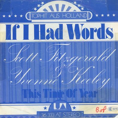 7" Scott Fitzgerald & Yvonne Keeley - If i had Words