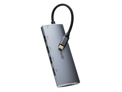 Equip 133482 Equip Adapter 7in1 USB-C->HDMI,3xUSB3.0, PD, SD, TF4K60Hz 0.15m