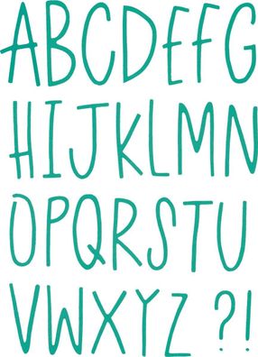 Sizzix 2118731040 ThinlitsDie Del. Lett
