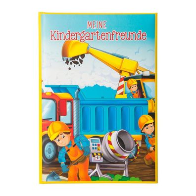 Goldbuch 43 216 Freundebuch Kindergarten Baustelle - 88 illustrierte Seiten, A5