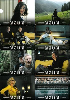 Ewige Jugend - 8 Original Kino-Aushangfotos -Michael Caine, Harvey Keitel- Filmposter