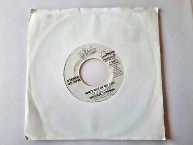 Michael Jackson - She's out of my life 7'' Vinyl US PROMO