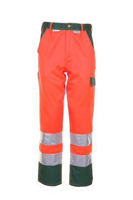 Arbeitshose Bundhose Warnschutz orange/ grün Größe 50