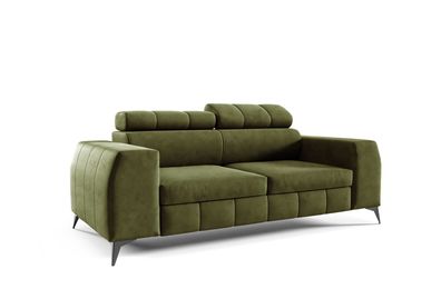 3-Sitzer Sofa London Monolith wasserabweisender Samtstoff Monolith 38