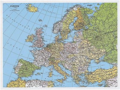 Läufer 45347 Landkarten-Schreibunterlage - 53 x 40 cm, Europakarte
