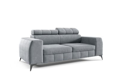 3-Sitzer Sofa London Monolith wasserabweisender Samtstoff Monolith 84