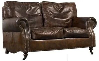 Clubsofa Quinton 2-Sitzer Vintage-Cigar