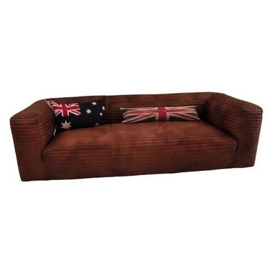 Clubsofa Norwood 3-Sitzer Whisky-Brown
