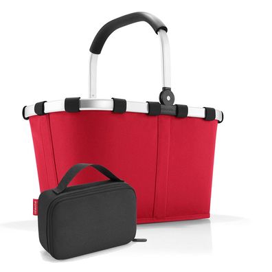 reisenthel Set aus carrybag BK, thermocase OY SBKOY, red + black, Unisex