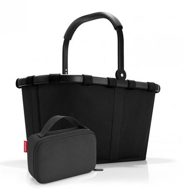 reisenthel Set aus carrybag BK, thermocase OY SBKOY, Frame black + black, Unisex