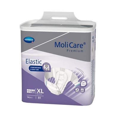 4x MoliCare Premium Elastic 8 Tropfen, XL - 4052199299549 | Packung (14 Stück)