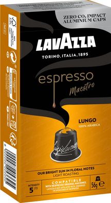 Lavazza 5403221005 Kaffeekapseln Espresso Lungo - 10 Stück, 56 g