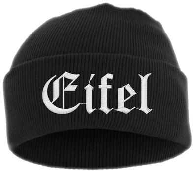 Eifel Umschlagmütze - Altdeutsch - Bestickt - Mütze mit breitem Umschlag...