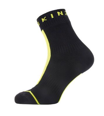 SealSkinz All Weather Ankle Hydrostop Socken Gr. S 36 - 38 schwarz neon gelb