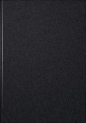 König & Ebhardt 8655226 Protokollbuch, A4, 96 Blatt / 192 Seiten, kariert, schwarz