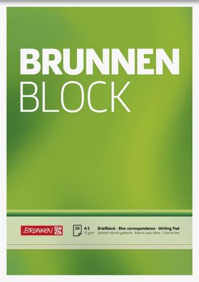 Brunnen 1052426 Block "BRUNNEN-Block" A5 unliniert